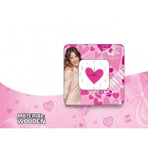 Violetta Disney. Reloj despertador madera