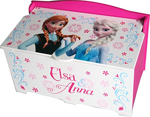 Coffre de rangement en bois - La Reine des Neiges