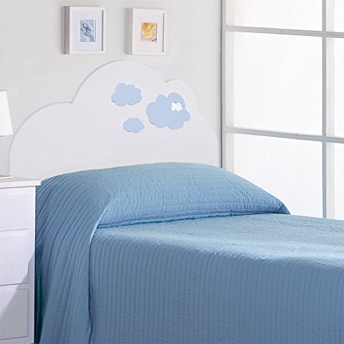 Tête de lit enfant Nuages bleus 90