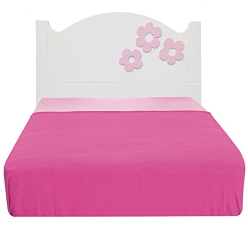 Tête de lit enfant Anastasia Fleurs rose 105