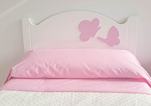 Tête de lit enfant Anastasía Papillons Rose 105