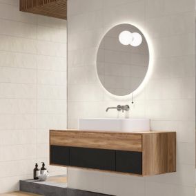  Carrelage mural blanc Terre 25 x 75 cm code EAN 8435414122802 