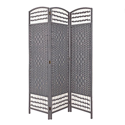 Paravent Gris de jonc naturel 170 x 120 x 2 cm)