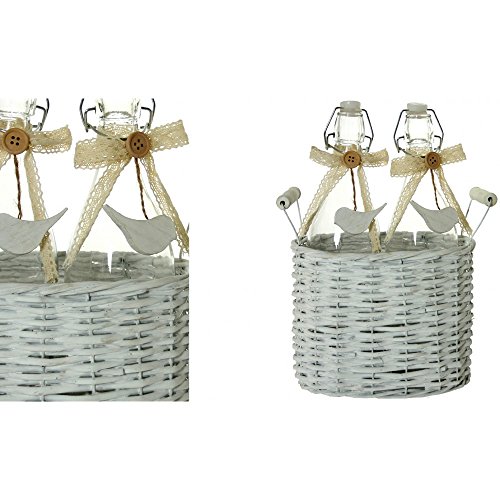 Lot de 2 Bouteilles en Verre (26 X 13 X 33 cm) ...