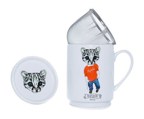 Hipster La Cija The Zoo Mini Ocelot-Tisane en p...