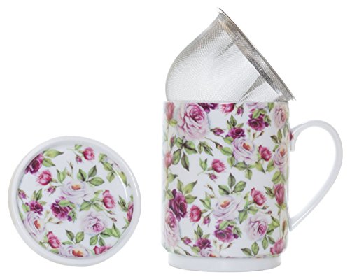 La Rose Cija Garden-Tisane en porcelaine avec f...