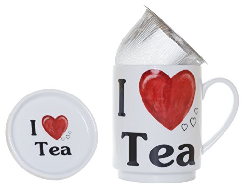 I Love Cija La Tea-Tisane en porcelaine avec fi...