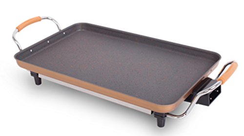 Plancha grill électrique à griller avec revêtem...