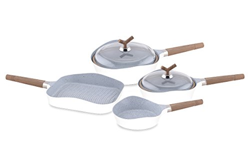 Set de 6 pièces Poêles Premium Stone de haute g...