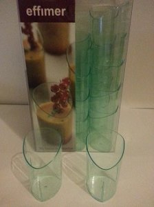 Effimer - verrine biseautée fumée pour buffets dégustation x 30 unités code EAN 8436002770412 