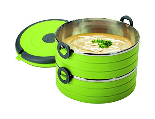 904ve boîte repas inox vert 14,8 x 14,8 x 12,5 cm