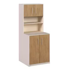  Meuble colonne machine à laver beige et effet bois l.73 x H.186 x P.75 cm, Luma code EAN 8436537954226 