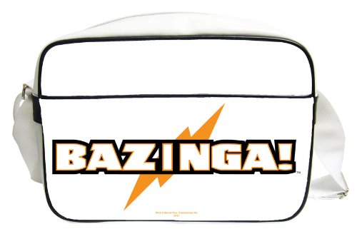 The Big Bang Theory Sac Bandoulière 'The Big Bang Theory' - Bandouliere Bazinga Blanc code EAN 8436541024571 