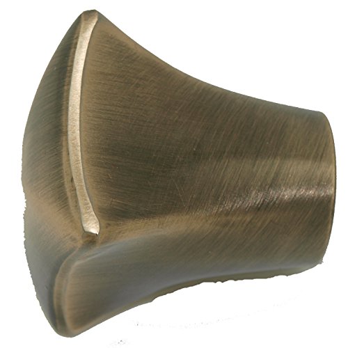 Contact coupe carrée 20 mm antique or