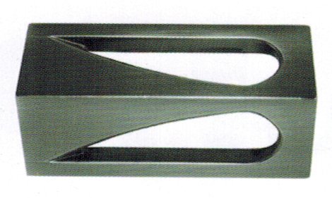 Terminal Rectangle 28 mm Acier vieilli