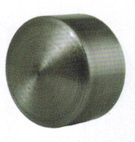 Terminal bouchon 28 mm Acier vieilli