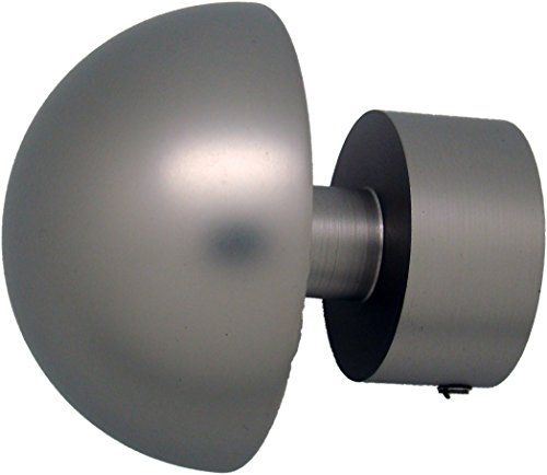 Terminal demi-sphère 28 mm Chrome satiné