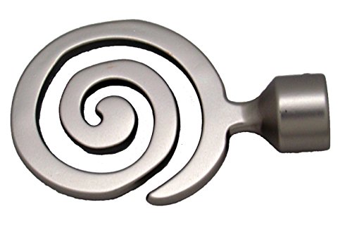 Terminal labyrinthe 28 mm Chrome satiné