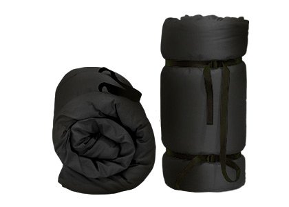 Futon Portable Noir, 200x120x3 cm