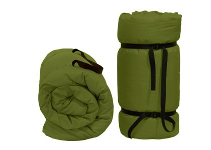 Futon Portatil Verde, 140x200x4 cm