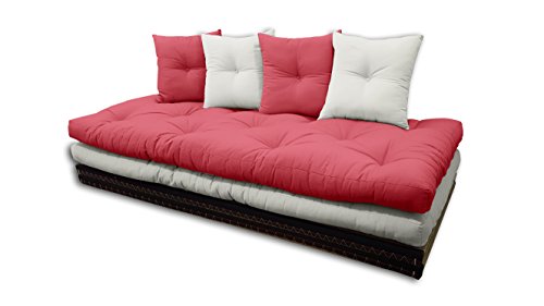 Canapé Tatami Rouge, 80x200 cm.