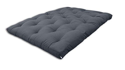 Futon Coton Gris, 140x200x13 cm.