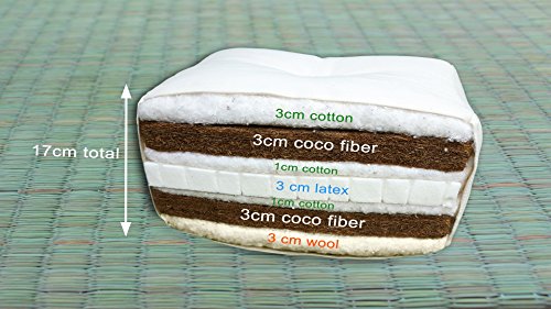 Futon en Coconut avec une couche de Latex, 160x...