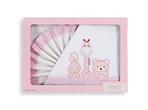 Parure pour berceau basic friends rose