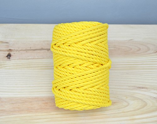 I DO PROYECT Corde de coton 4,5 mm en bobine - Jaune 8436557561589 (8436557561589)
