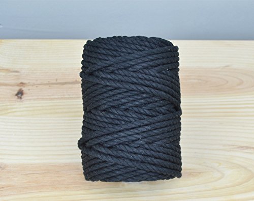 I DO PROYECT Corde de coton 4,5 mm en bobine - Noir 8436557561619 (8436557561619)