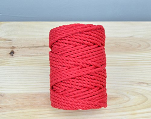 I DO PROYECT Corde de coton 4,5 mm en bobine - Rouge 8436557561626 (8436557561626)