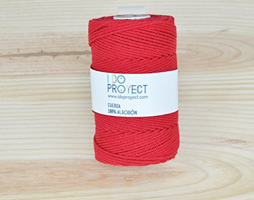 I DO PROYECT Corde de coton 1,5 mm-Bobine Rouge 8436557561701 (8436557561701)