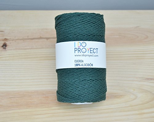 I DO PROYECT Corde de bobine coton 1,5 mm Vert Bouteille 8436557561725 (8436557561725)