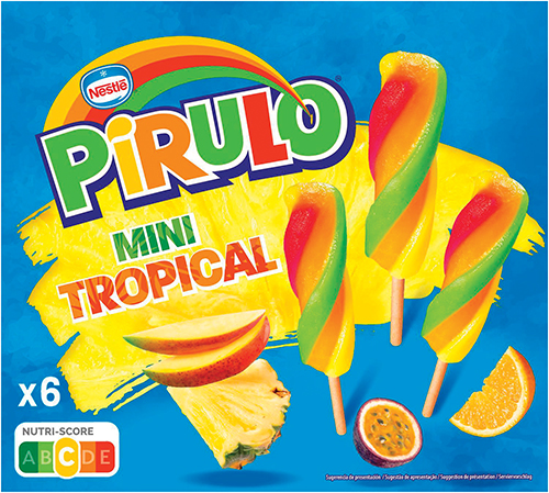 NESTLÉ 6 MINI BÂTONNETS GLACÉS TROPICAL PIRULO code EAN 8436575290836 
