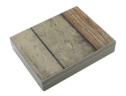 Fundashop Fcpv20 de décoration boîte jumelles de tiges en bois technique de peinture gris 8437013420440 (8437013420440)
