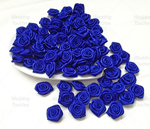 Bleu roi 25 mm Ruban Satin Rose Fleurs Décorati...