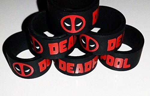 Vape Ruban Rings (2 x Deadpool Design) 19 mm x ...