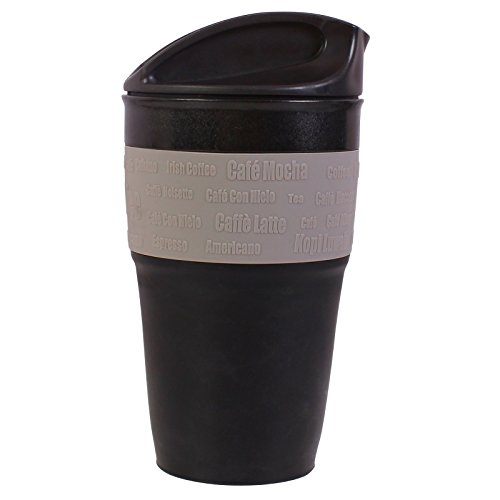 FLOL De haute qualité pliable Gris en silicone tasse à café/tasse de voyage - sans BPA - Excellente idée cadeau 8438499625145 (8438499625145)