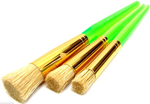 Pochoir brosses en poils de brosse à WC Blanc a...