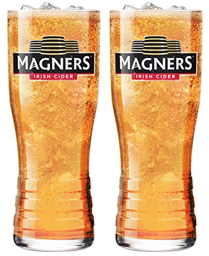 Magners 2 x Magners Irlandais Lunettes de cidre pinte en verre strié (2) code EAN 8438584731935 