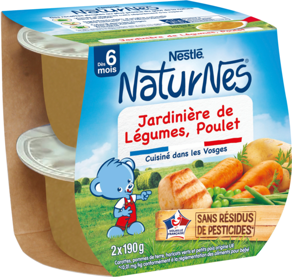 NATURNES Naturnes Jardinière De Légumes Et Poulet Nestlé code EAN 8445291096035 