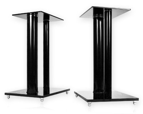 V2 black-line lot de 2 pieds support pour encei...