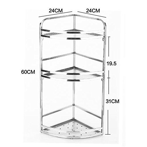 Etagères Cuisine en acier inoxydable étagère murale Assaisonnement Hanging rack Triangle Rack Storage Cuisine ( taille : Three Layers 24cm ) code EAN 8506096537885 