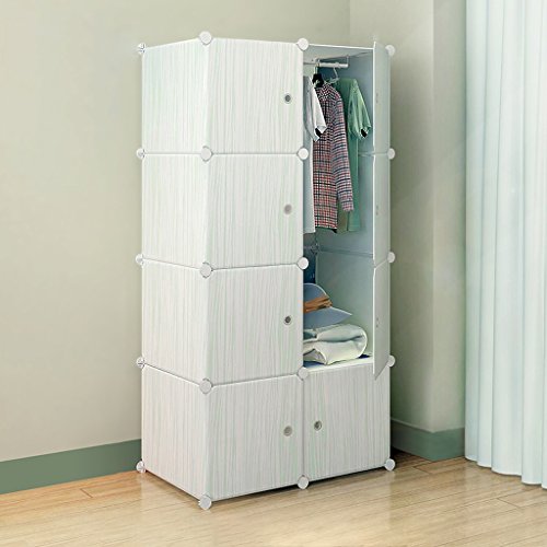 Lewie-Wardrobe Chambre ensemble garde-robe simple et moderne garde-robe combinaison de résine tissu de pliage de stockage bande dessinée adulte garde-robe de l'enfant 8507422582104 (8507422582104)