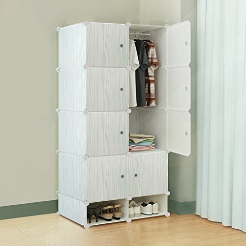 Lewie-Wardrobe Chambre ensemble garde-robe simple et moderne garde-robe combinaison de résine tissu de pliage de stockage bande dessinée adulte garde-robe de l'enfant 8507422582111 (8507422582111)