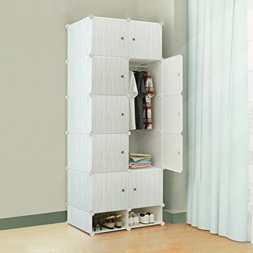 Lewie-Wardrobe Chambre ensemble garde-robe simple et moderne garde-robe combinaison de résine tissu de pliage de stockage bande dessinée adulte garde-robe de l'enfant 8507422582135 (8507422582135)