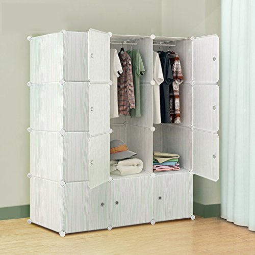 Lewie-Wardrobe Chambre ensemble garde-robe simple et moderne garde-robe combinaison de résine tissu de pliage de stockage bande dessinée adulte garde-robe de l'enfant 8507422582142 (8507422582142)