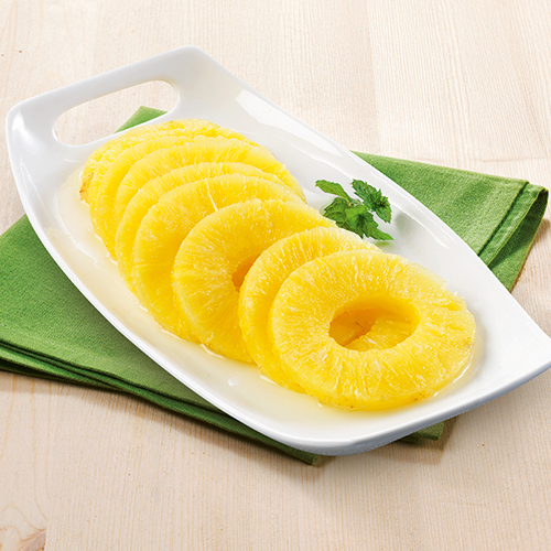 LES DÉLICES DE MENDÈS ANANAS FRAIS TRANCHÉ code EAN 8569584 