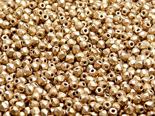 100pcs Tchèque facettes perles de verre, Fire-P...