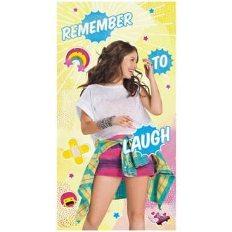 Serviette de bain Drap de plage Disney Soy Luna Remember to laugh rire en microfibre 70 X 140 cm 8592753006474 SOY LUNA DISNEY